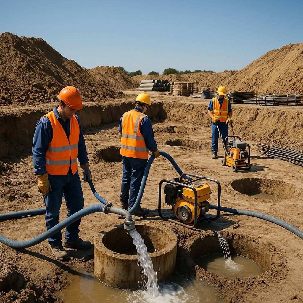 Глубинное водопонижение скважинами в Луге
